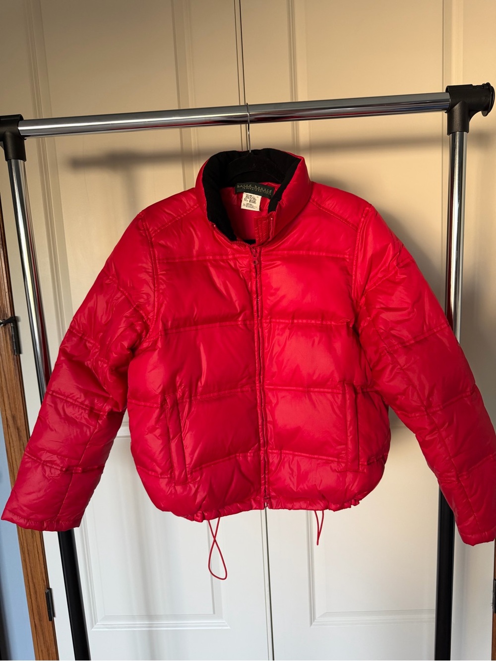Women’s Red Puffer Jacket - Harve Benard